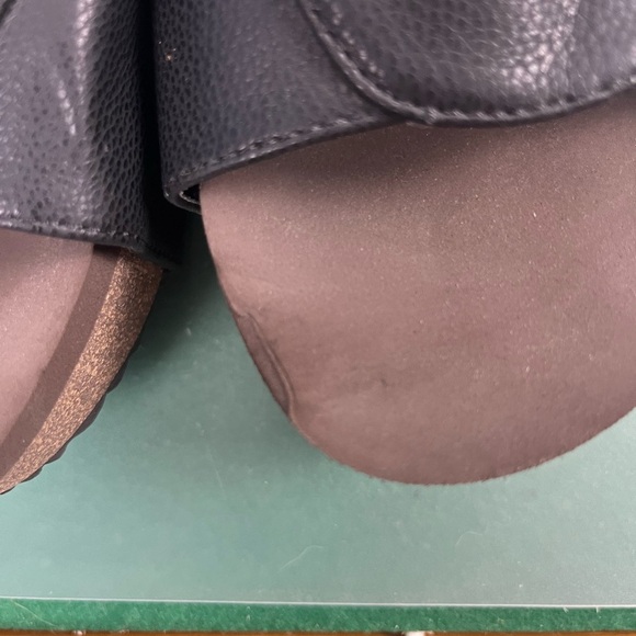 Corkys boutique black wedged sandals size 9 - Picture 2 of 7